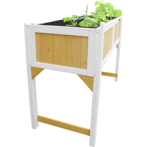 AXI Kweektafel met gronddoek Bruin/wit - Binnenzijde bekleed met geperforeerde folie