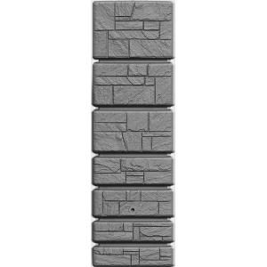 Regenton Stone Tower 350 liter - Grijs | Steen effect Muur regenton