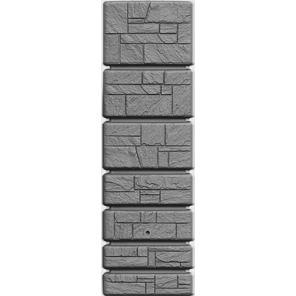 Regenton Stone Tower 350 liter - Grijs | Steen effect Muur regenton