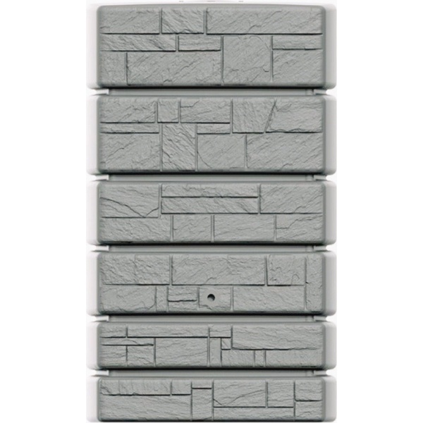 Regenton Stone Tower 500 liter - Grijs | Steen effect Muur regenton