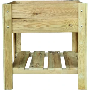 Tuintje op Poten - Verhoogde Kweekbak - Met Opbergplank - (79 x 49 x 82 cm) - Geïmpregneerd Grenenhout
