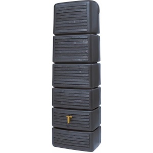Regenton Slim - Wood Decor Antraciet - 300 Liter